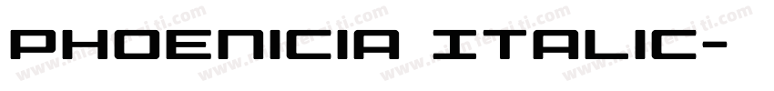 Phoenicia Italic字体转换